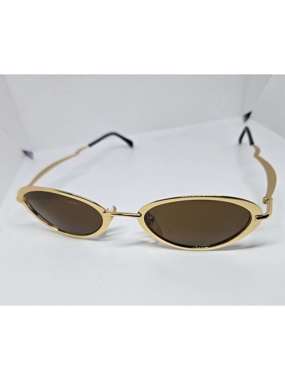 Caviar 8412 Color 21 50□21 Vintage Oval Gold Tone Sunglasses Italy